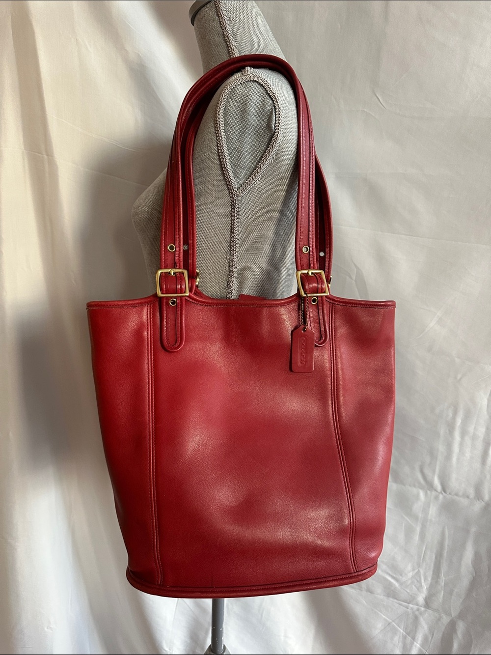 Vintage Coach Legacy Shopper Tote, 9090 in Red